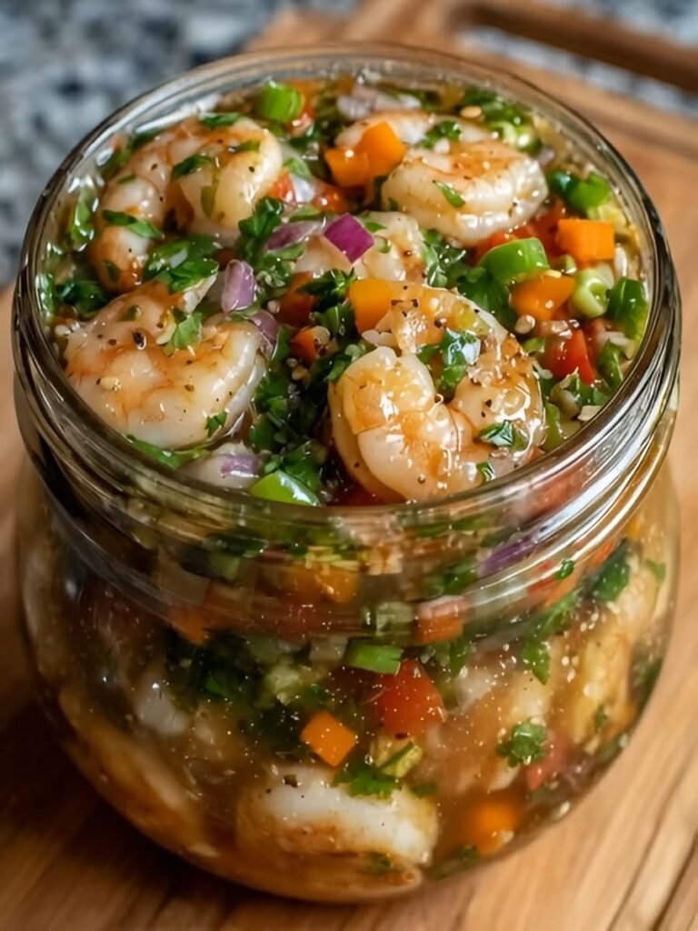 Shrimp Ceviche Salad in a Jar