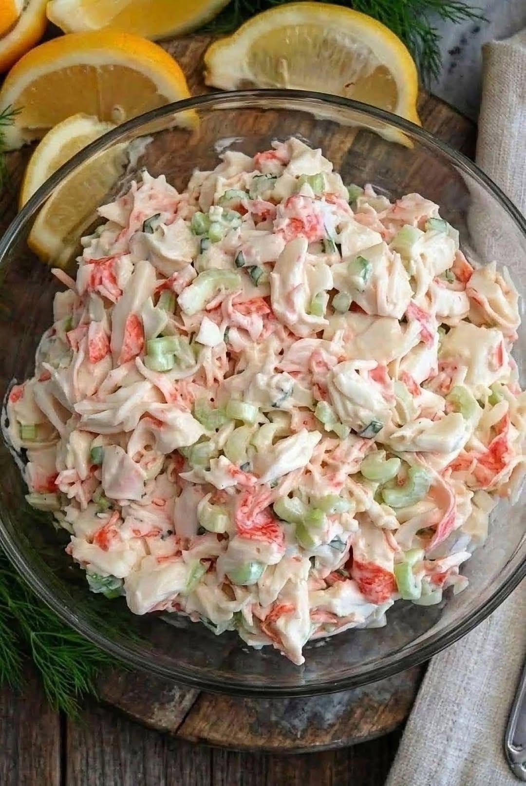 Classic Creamy Seafood Salad