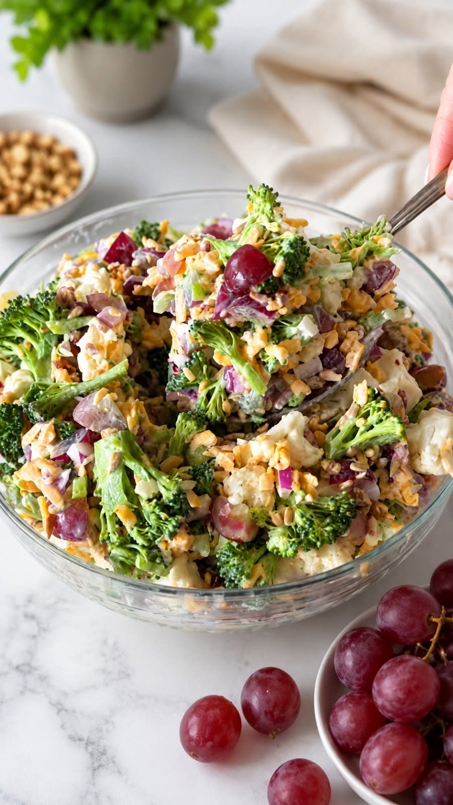 Creamy Broccoli Grape Salad