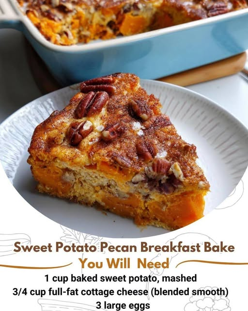 Sweet Potato Pecan Breakfast Bake