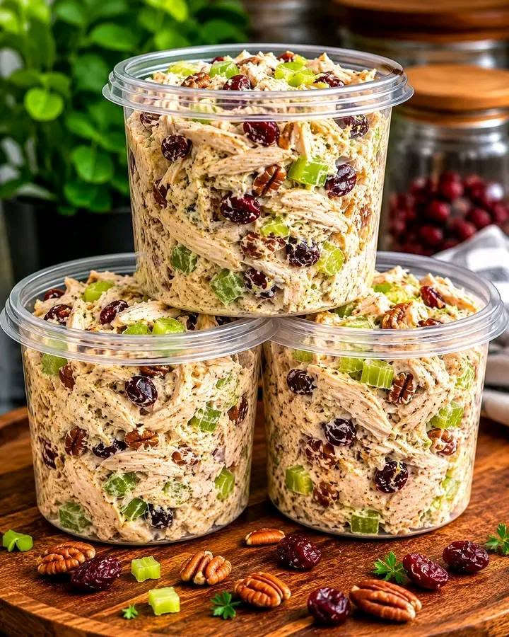 Creamy Cranberry Pecan Chicken Salad