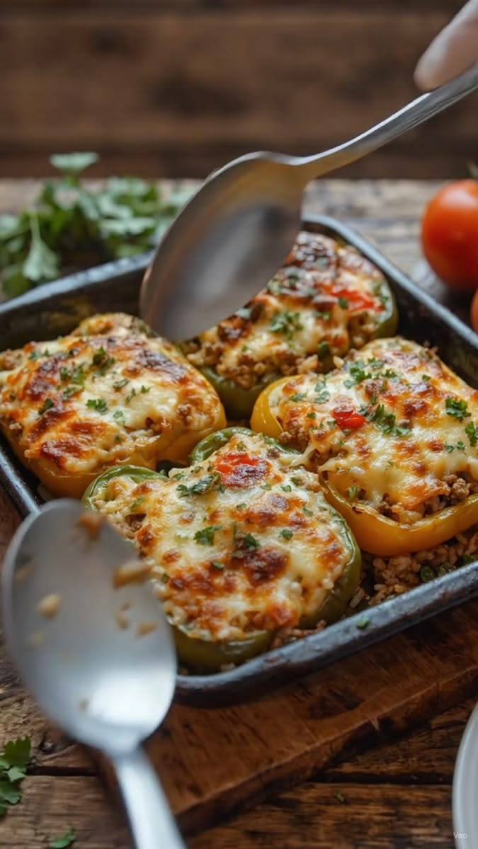 Cheesy Stuffed Bell Peppers