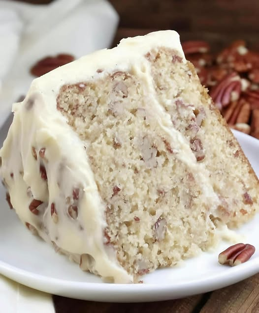 Butter Pecan Cake with Cream Cheese Frosting