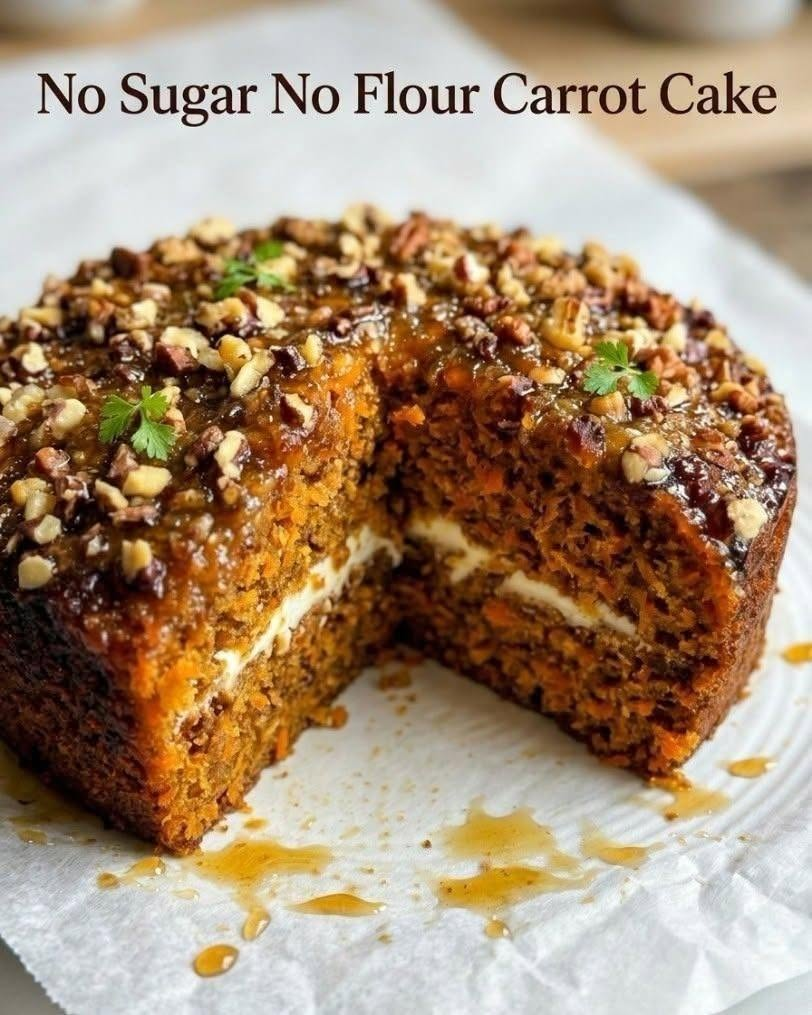 No Sugar, No Flour Carrot Cake