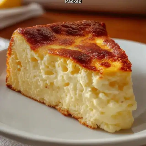 Flourless High-Protein Cottage Cheese Lemon Cake