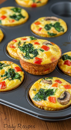 Spinach & Vegetable Egg Muffins
