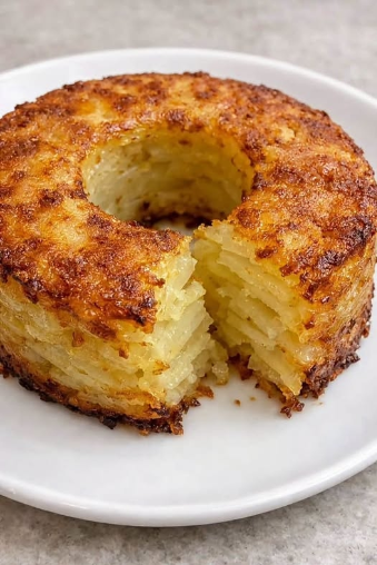 4-Ingredient Crispy Layered Potato Ring