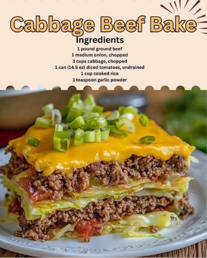 Cabbage Beef Bake