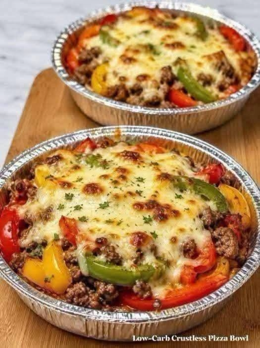 Low-Carb Crustless Pizza Bowl