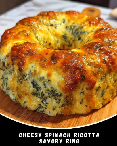 Cheesy Spinach Ricotta Savory Ring