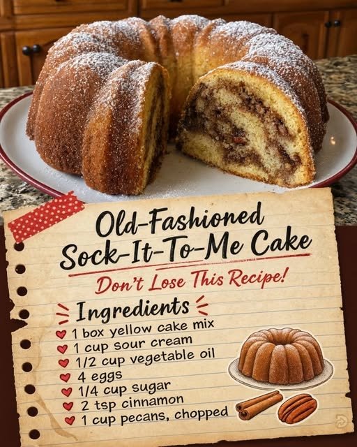 Old-Fashioned Sock-It-To-Me Cake