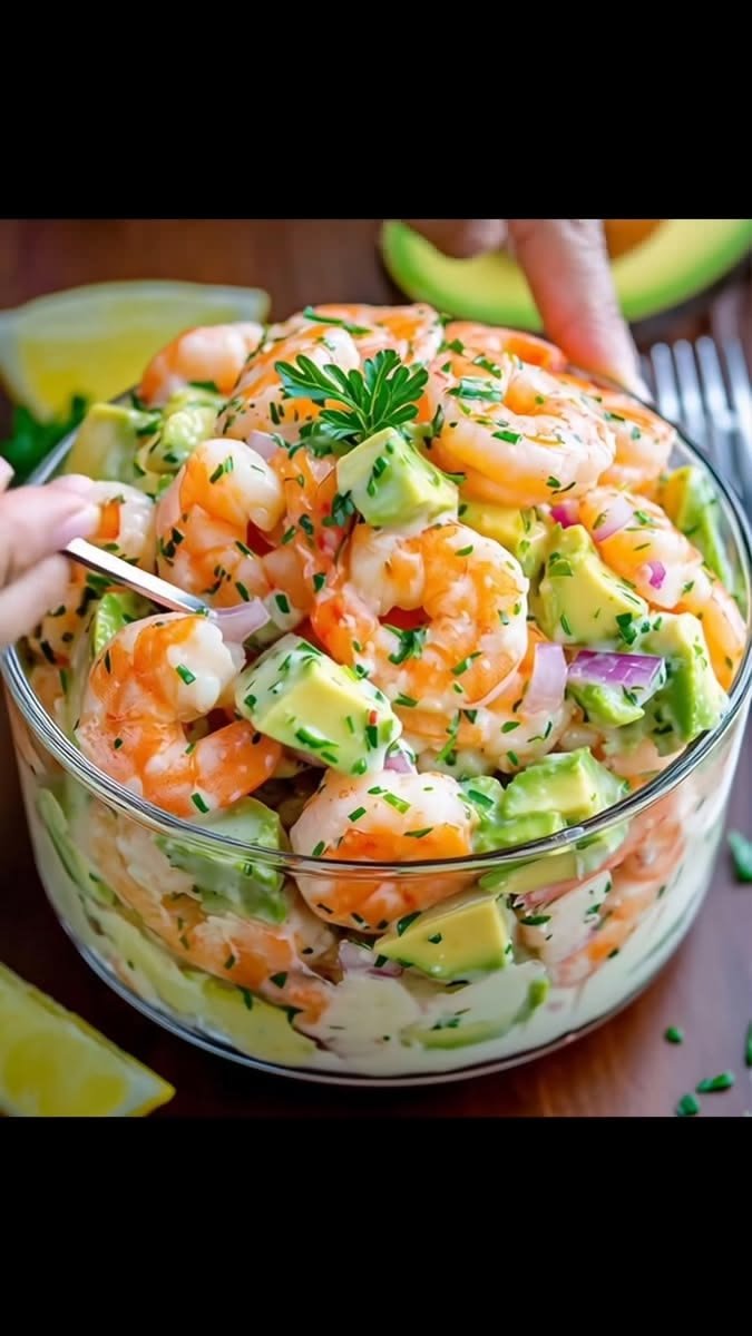Creamy Shrimp & Avocado Bliss Salad (Fresh, Light & Irresistible)
