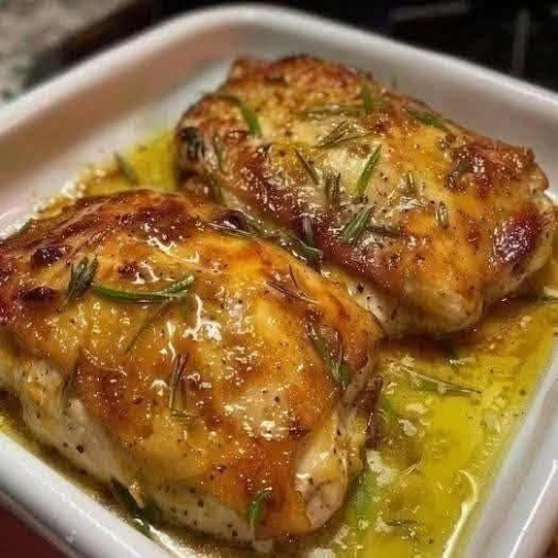 Baked Garlic Rosemary Chicken Thighs