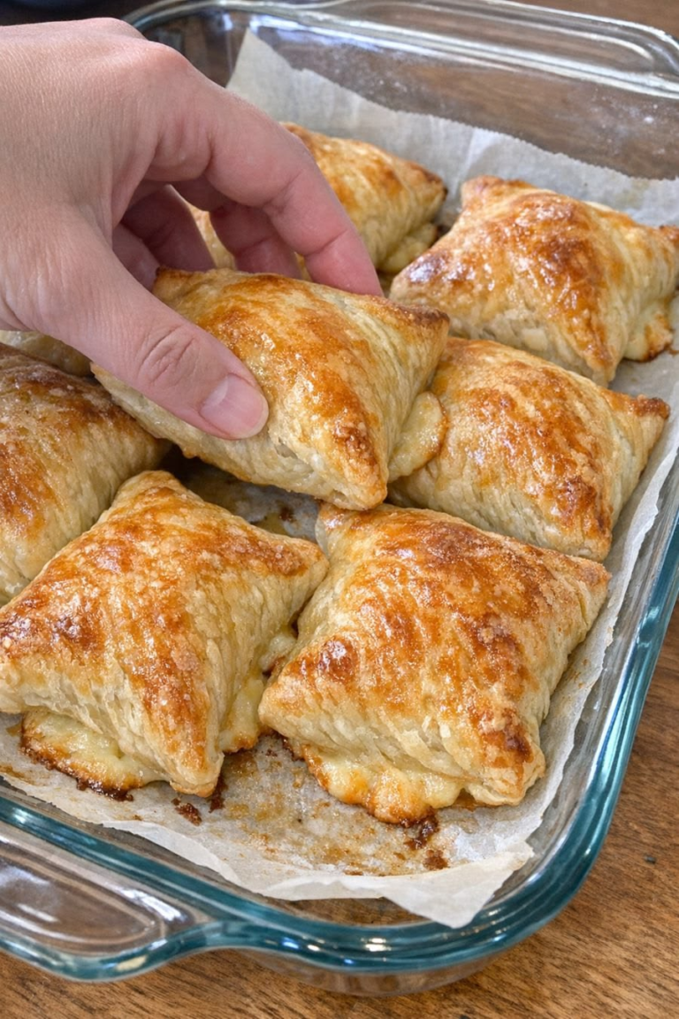 3-Ingredient Oven-Baked Puff Pastry Pockets