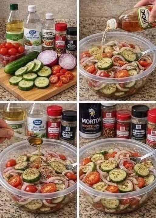 Tomato Cucumber Onion Salad