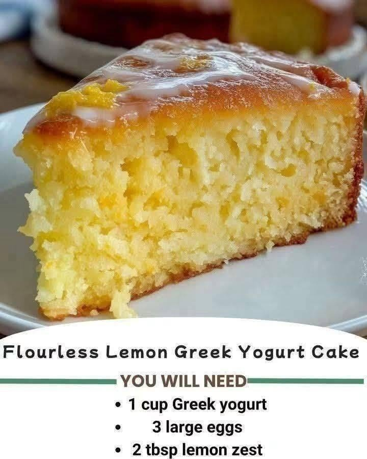 Flourless Lemon Greek Yogurt Cake