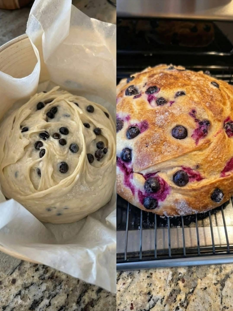 🫐 Blueberry Sourdough Bread — Full Recipe
