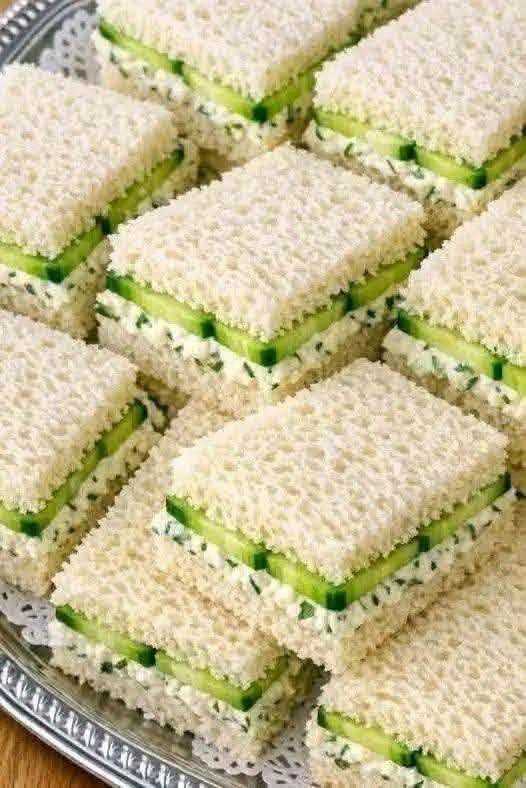 Creamy Cucumber Tea Sandwiches
