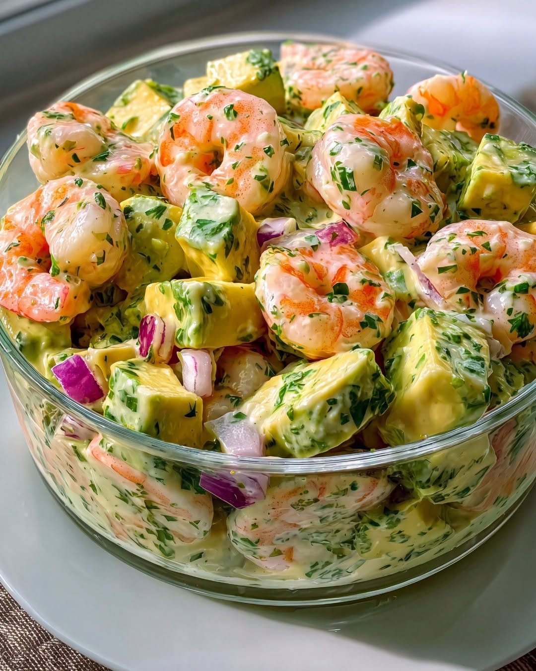 Chilled Creamy Shrimp and Avocado Salad