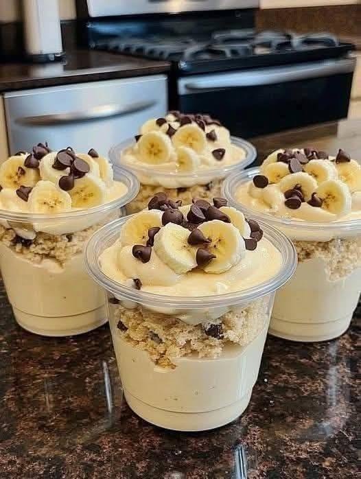🍌 Individual Banana Pudding Dessert Cups