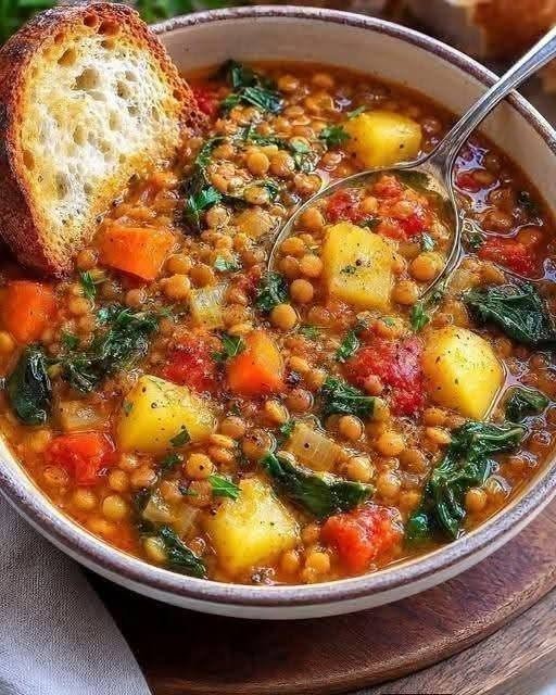 Mediterranean Lentil Vegetable Soup