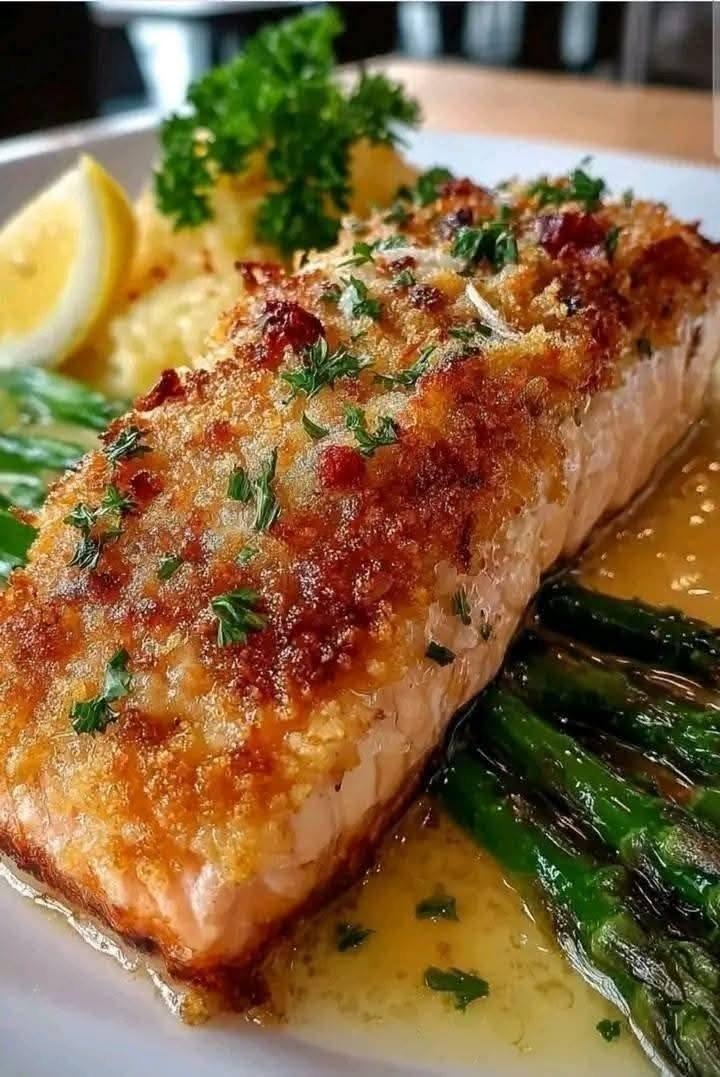 Baked Parmesan Crusted Salmon