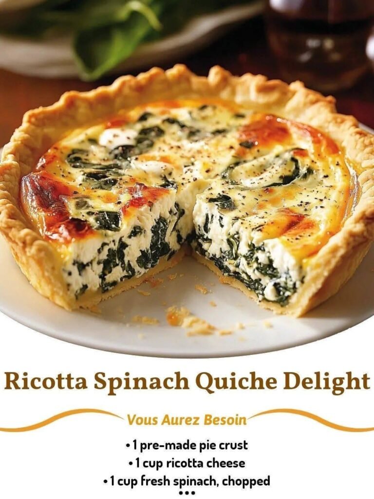 Spinach & Ricotta Quiche Delight