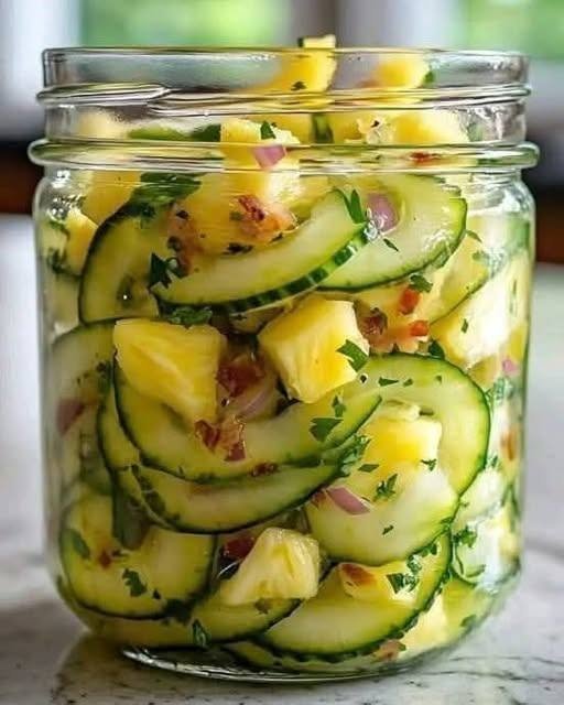Fresh Pickled Cucumber Salad