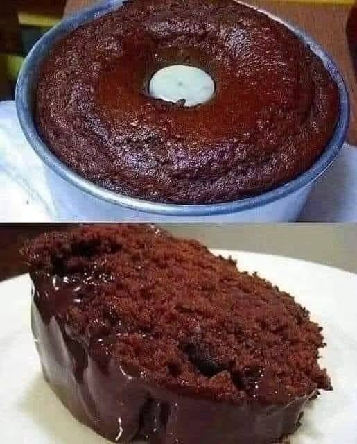 Moist Chocolate Bundt / Pound Cake with Chocolate Ganache
