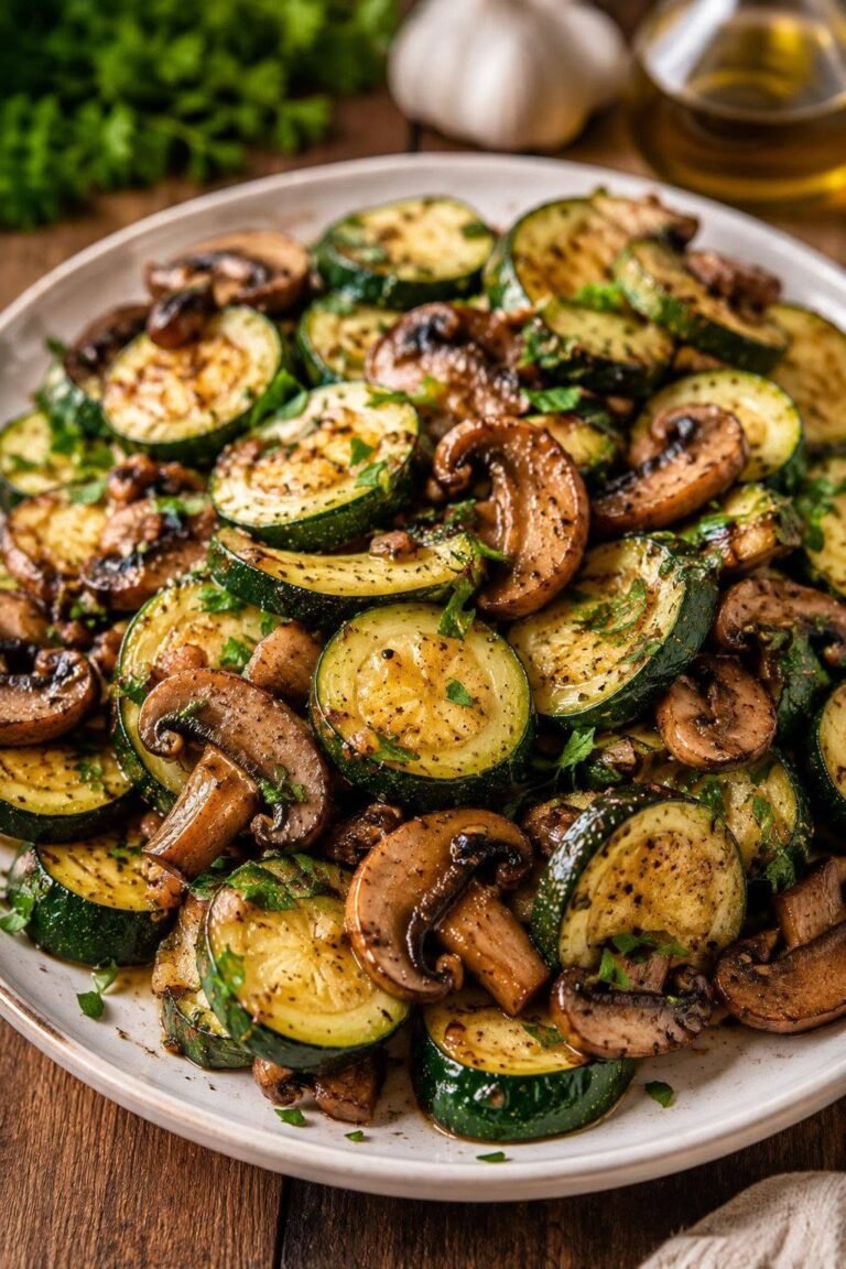 Sautéed Zucchini & Mushrooms