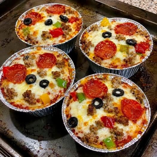 Crustless Pizza Bowls