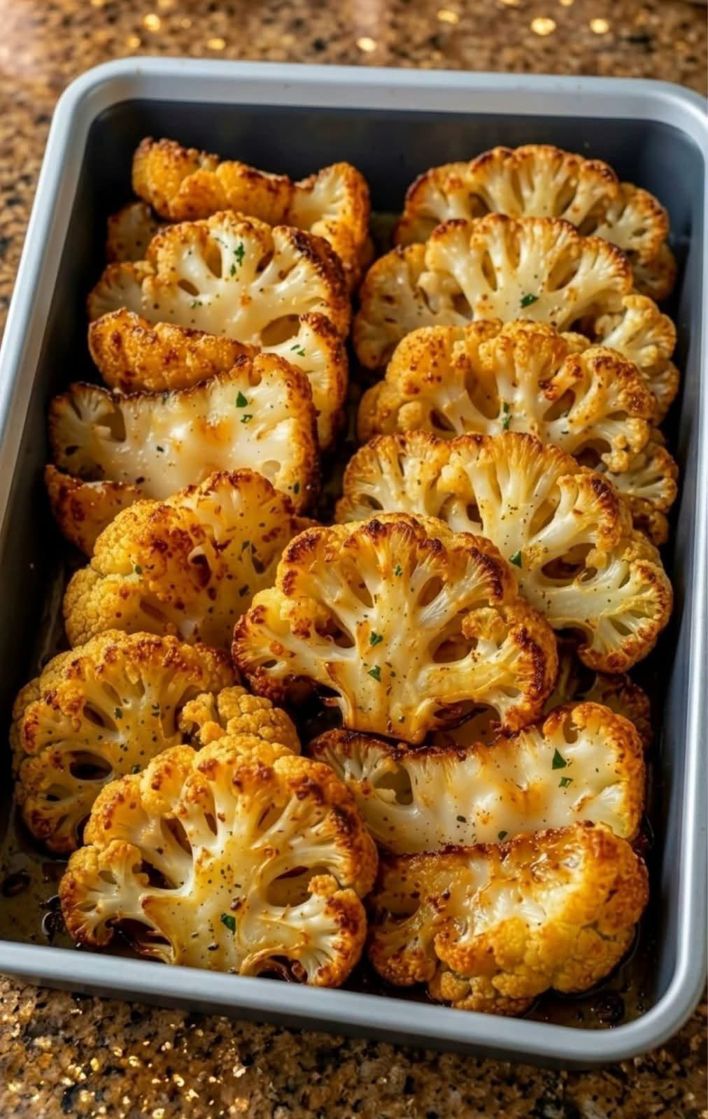 Baked Garlic Parmesan Cauliflower