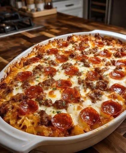 Ultimate Baked Pizza Casserole
