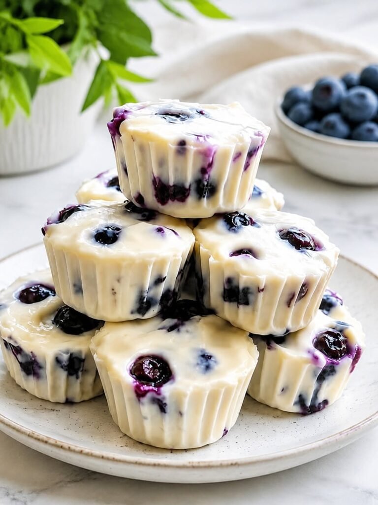 Blueberry Yogurt Protein Bites