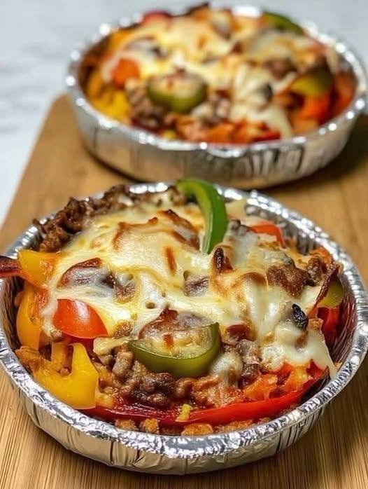 Cheesy Beef, Pepper & Vegetable Bake — Image-Inspired Recipe