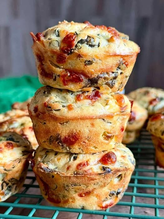 Lazy Spanakopita Muffins
