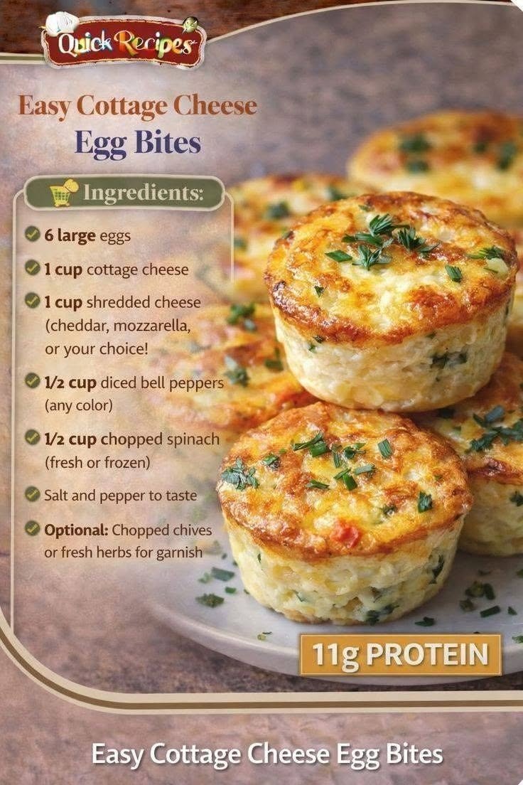 Easy Cottage Cheese Egg Bites