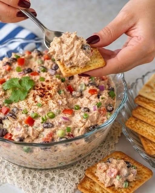 Creamy Southwestern Tuna Dip