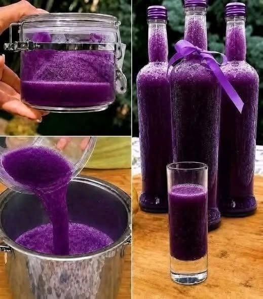 Homemade Purple Antioxidant Juice