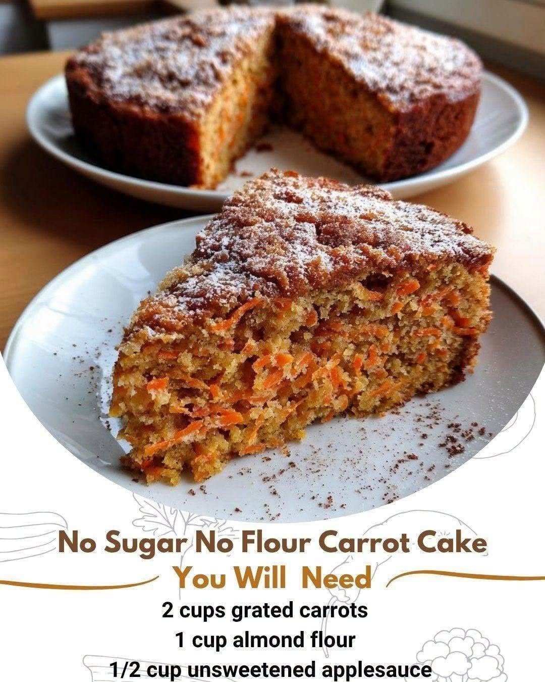 No-Sugar, No-Wheat-Flour Carrot Cake