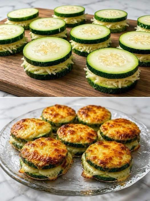 Cheesy Zucchini Stacks