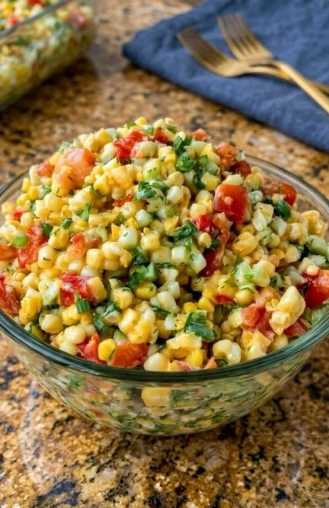 Creamy Mexican Street Corn Salad