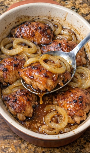 French Onion Chicken Thighs