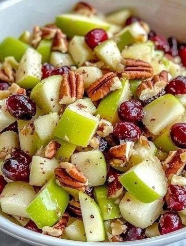 Apple Salad with Honeycrisp Apples, Celery, Grapes, Pecans & Dried Cranberries