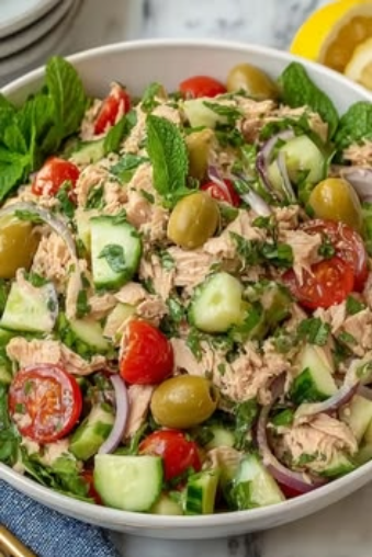 Moroccan-Spiced Tuna Salad with Preserved Lemon & Olives