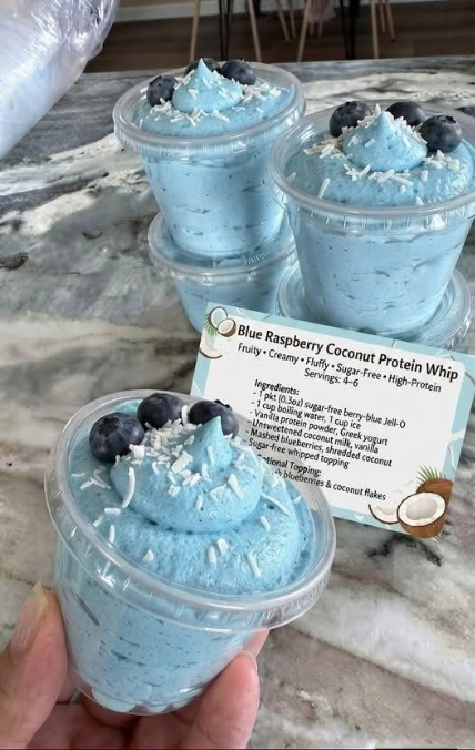 Blue Raspberry Coconut Protein Whip