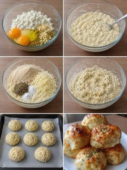 Savory Cottage Cheese & Parmesan Biscuits