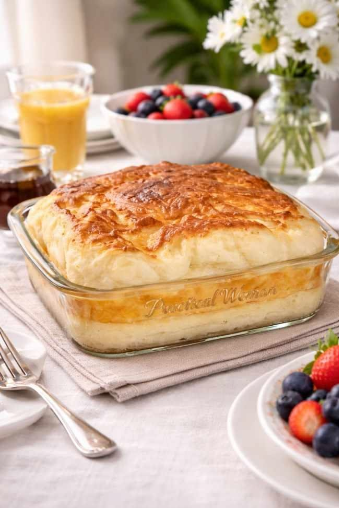 3-Ingredient Cheesy Breakfast Bake