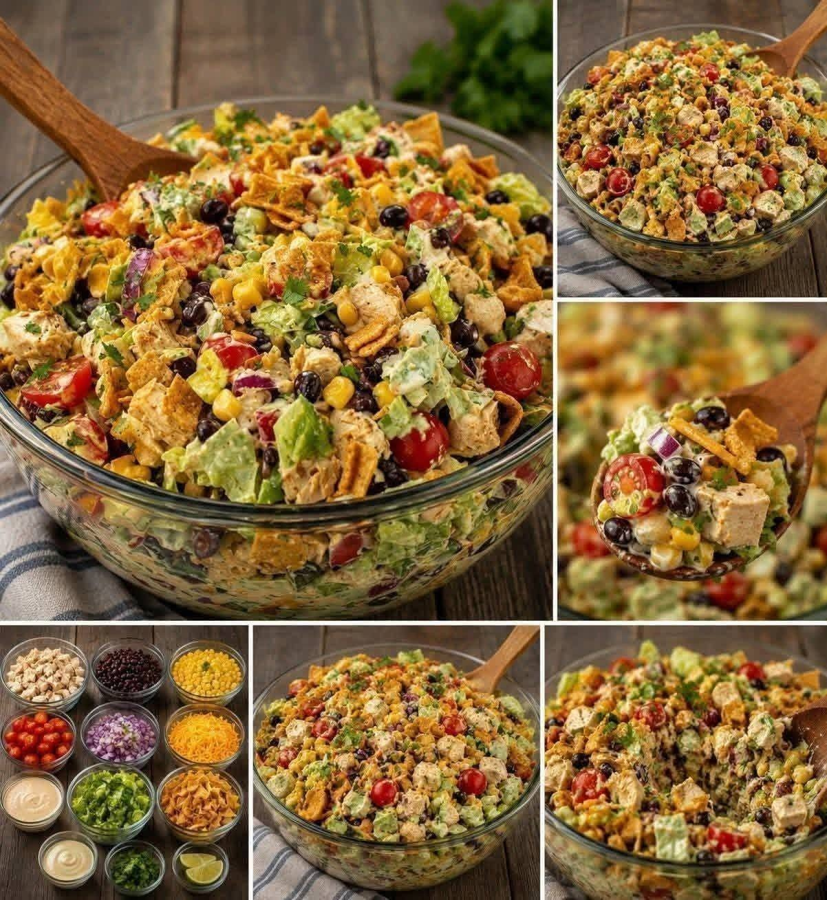 Creamy Tex-Mex Chicken Crunch Salad