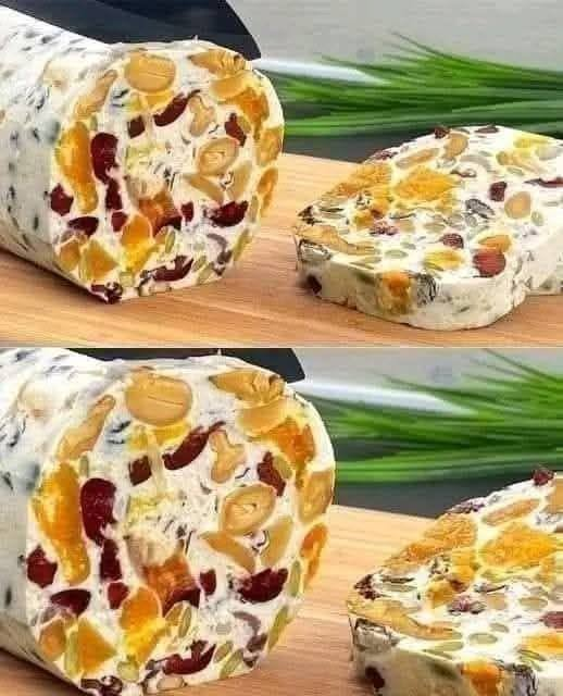 Mixed Nut & Dried Fruit Nougat Roll